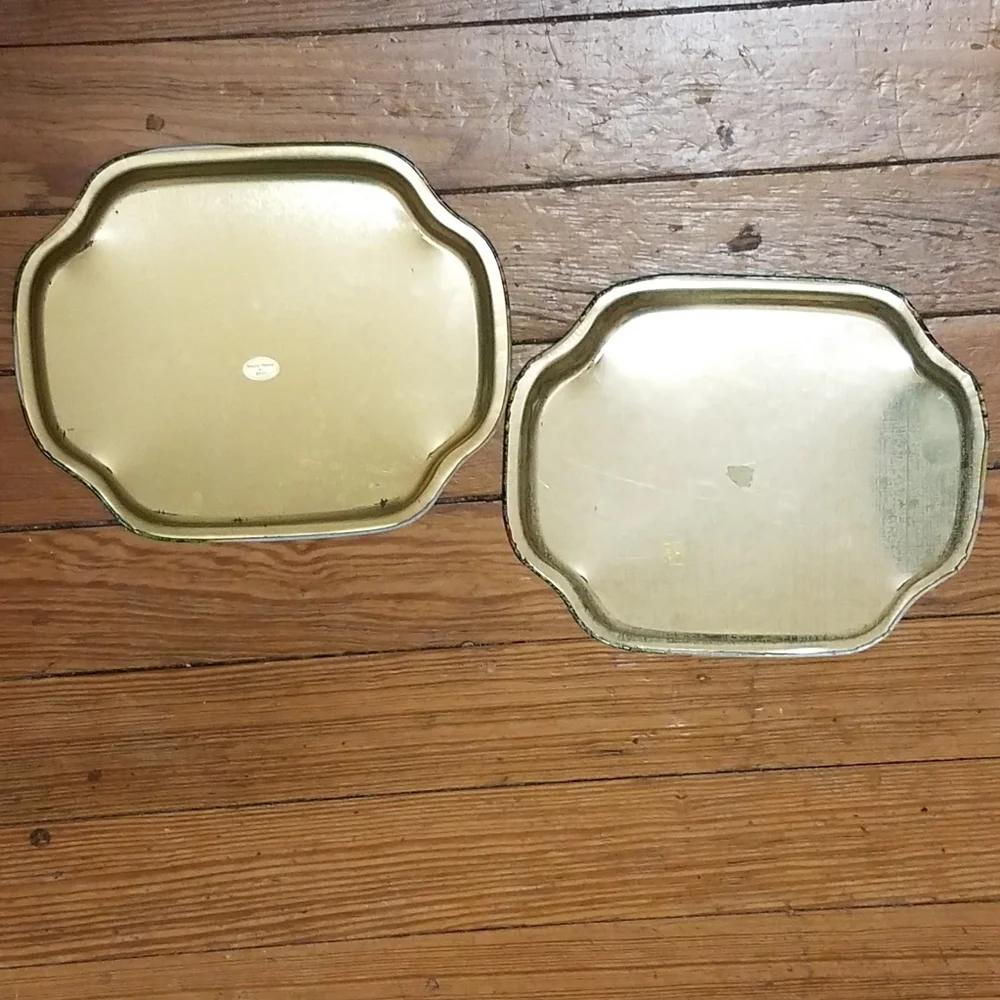 VTG mini Currier & Ives 1868 Metal Snack Tray